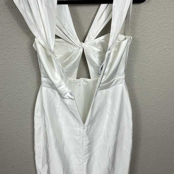 New BHLDN Carly Cushnie Astaire Asymmetrical Off Shoulder Cutout Sheath Dress 8 - Picture 6 of 12